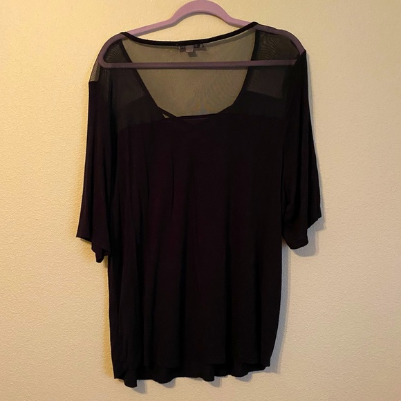 Blouse with Sheer Shoulder/Back Area - Picture 4 of 4
